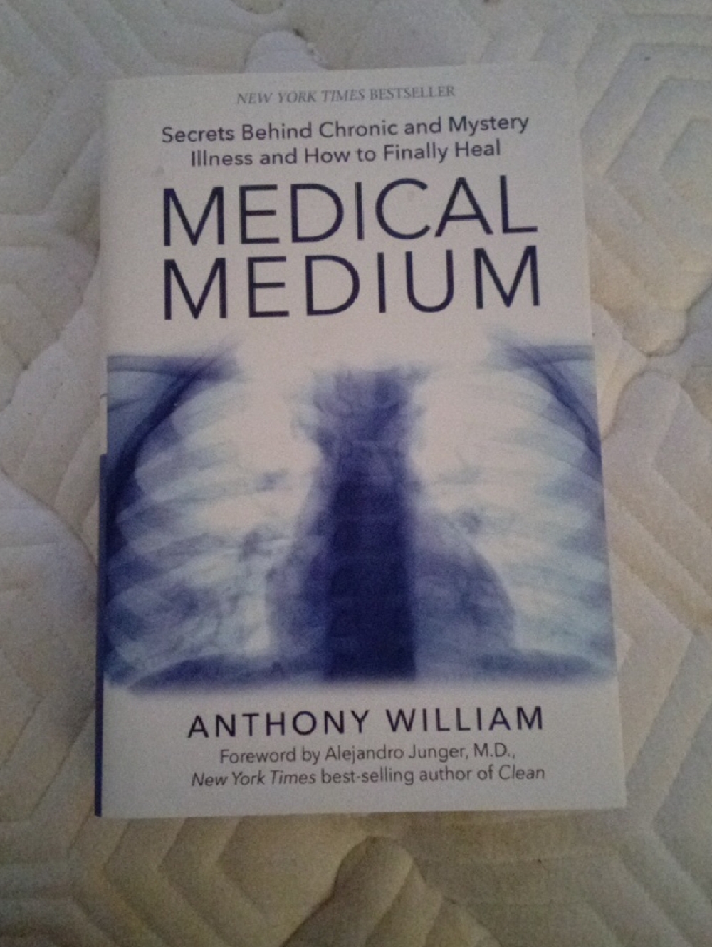 Medical Medium by Anthony William - White & Blue Cover